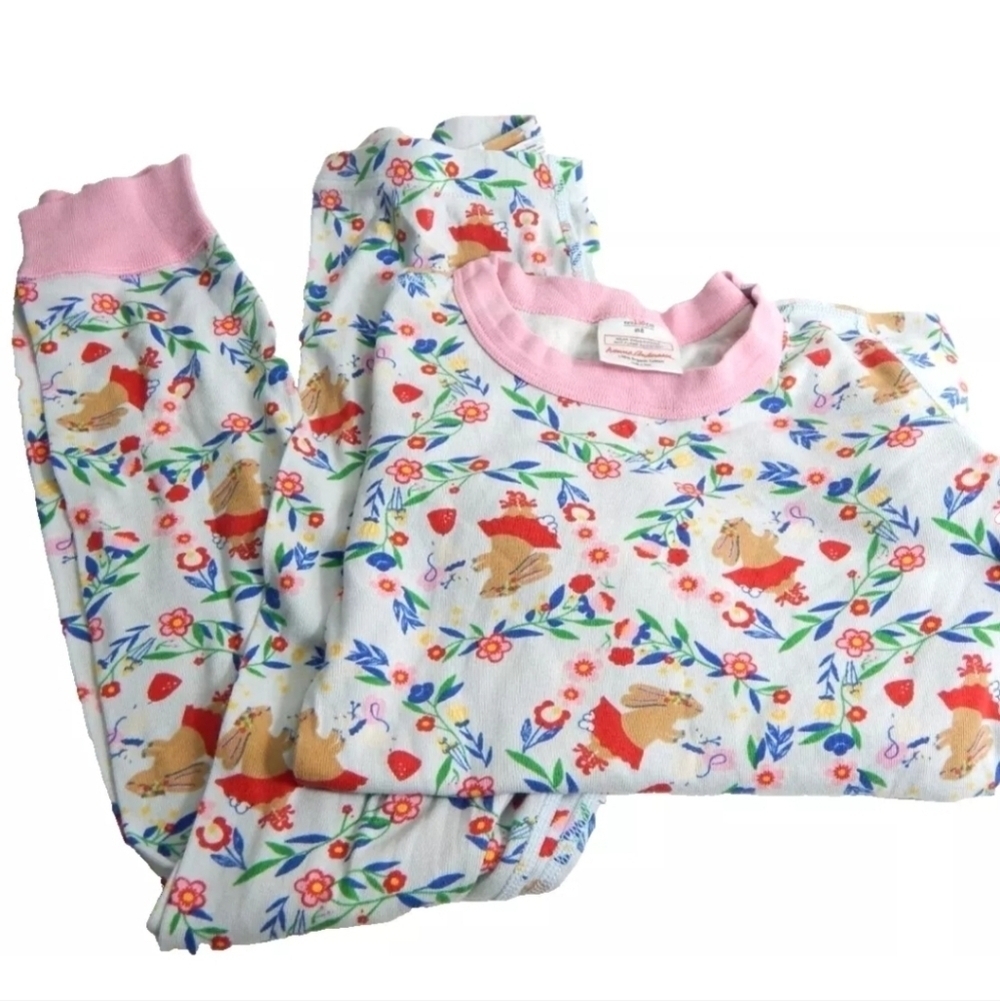 Hanna Andersson Bunny Floral Pajamas